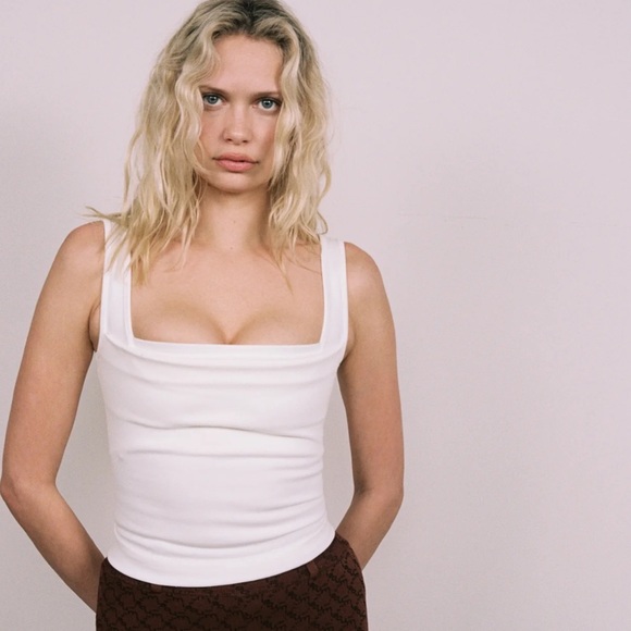 Miaou Tops - Miaou Imogene Corset White